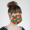 Building Blocks Mask - Quarter View on Girl