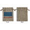 Building Blocks Medium Burlap Gift Bag - Front Approval