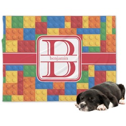 Building Blocks Dog Blanket - Regular (Personalized)