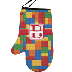 Building Blocks Left Oven Mitt (Personalized)