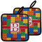 Building Blocks Pot Holders - Set of 2 MAIN