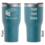 Building Blocks RTIC Tumbler - Dark Teal - Laser Engraved - Double-Sided (Personalized)