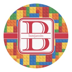 Building Blocks Round Decal - Large (Personalized)