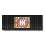 Building Blocks Rubber Bar Mat (Personalized)