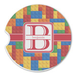 Building Blocks Sandstone Car Coaster - Single (Personalized)