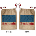 Building Blocks Santa Sack - Front & Back (Personalized)