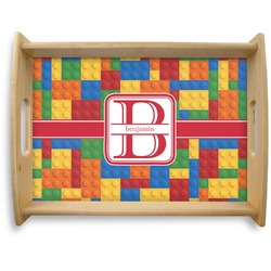 Building Blocks Natural Wooden Tray - Large (Personalized)