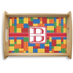 Building Blocks Natural Wooden Tray - Small (Personalized)