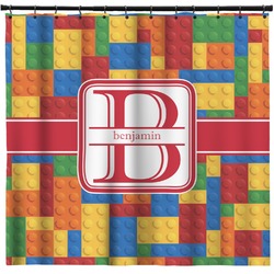 Building Blocks Shower Curtain - 71" x 74" (Personalized)