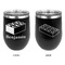 Building Blocks Stainless Wine Tumblers - Black - Double Sided - Approval