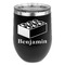 Building Blocks Stainless Wine Tumblers - Black - Double Sided - Front