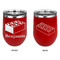 Building Blocks Stainless Wine Tumblers - Red - Double Sided - Approval