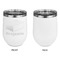 Building Blocks Stainless Wine Tumblers - White - Single Sided - Approval