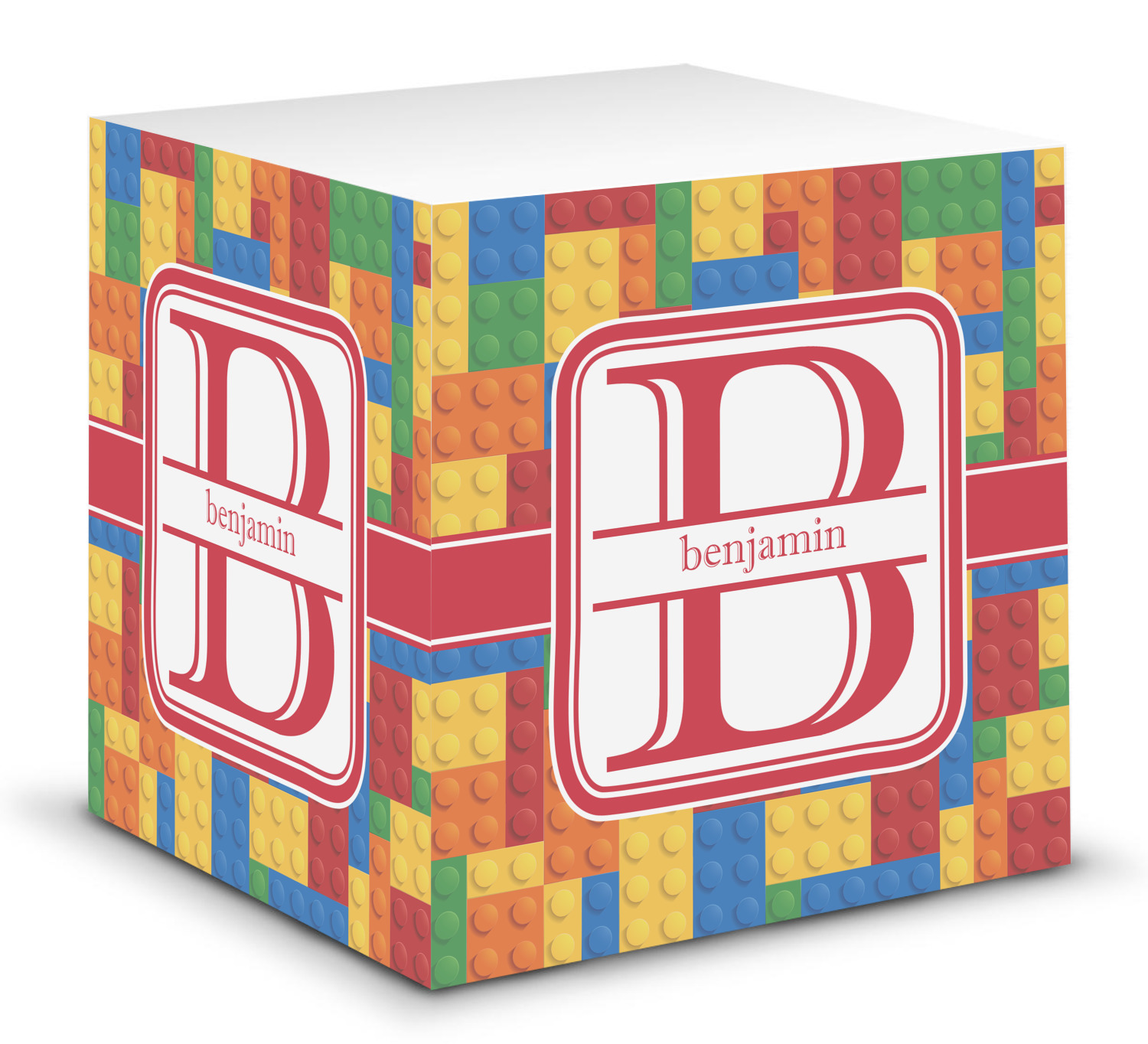 Download Building Blocks Sticky Note Cube (Personalized) - YouCustomizeIt
