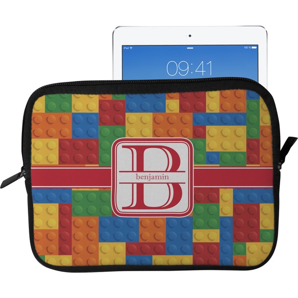 Custom Building Blocks Tablet Case / Sleeve - Large (Personalized)