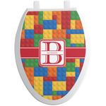 Building Blocks Toilet Seat Decal - Elongated (Personalized)