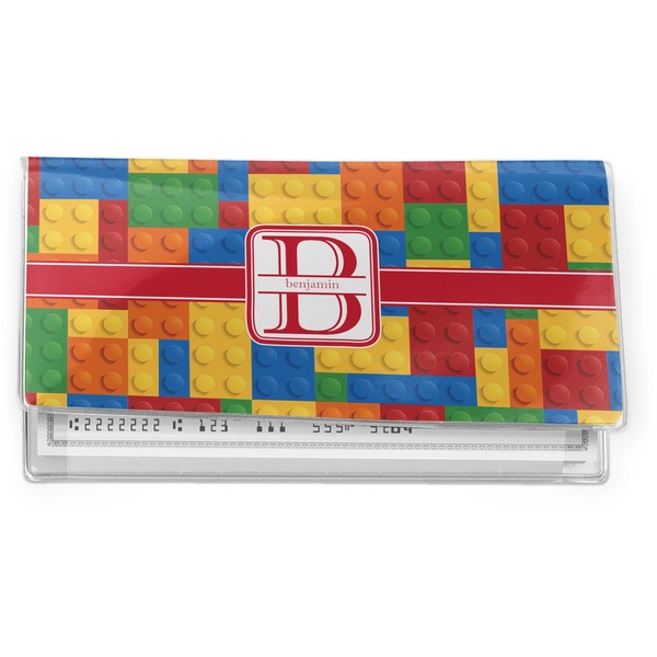 Custom Building Blocks Vinyl Checkbook Cover (Personalized)