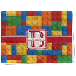 Building Blocks Kitchen Towel - Waffle Weave - Full Color Print (Personalized)