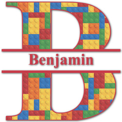 Building Blocks Name & Initial Decal - Up to 18"x18" (Personalized)