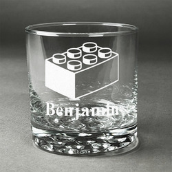 Building Blocks Whiskey Glass (Single) (Personalized)