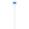 Building Blocks White Plastic 7" Stir Stick - Round - Single Stick