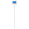 Building Blocks White Plastic Stir Stick - Double Sided - Square - Single Stick