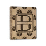 Building Blocks Wood 3-Ring Binder - 1" Half-Letter Size (Personalized)