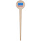 Building Blocks Wooden 4" Food Pick - Round - Single Pick