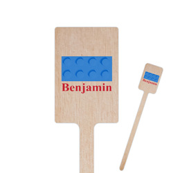 Building Blocks Rectangle Wooden Stir Sticks (Personalized)