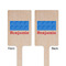 Building Blocks Wooden 6.25" Stir Stick - Rectangular - Double Sided - Front & Back