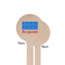 Building Blocks Wooden 7.5" Stir Stick - Round - Single Sided - Front & Back