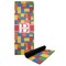 Building Blocks Yoga Mat with Black Rubber Back Full Print View