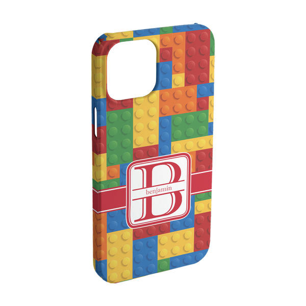 Custom Building Blocks iPhone Case - Plastic - iPhone 15 Pro (Personalized)