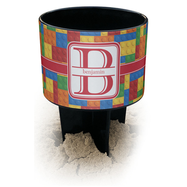 Custom Building Blocks Black Beach Spiker Drink Holder (Personalized)