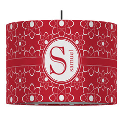 Atomic Orbit 16" Drum Pendant Lamp - Fabric (Personalized)