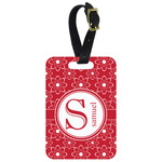 Atomic Orbit Metal Luggage Tag w/ Name and Initial