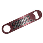 Atomic Orbit Bar Bottle Opener - Silver w/ Name and Initial