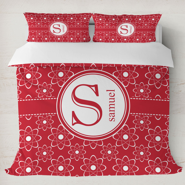 Custom Atomic Orbit Duvet Cover Set - King (Personalized)