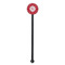 Atomic Orbit Black Plastic 5.5" Stir Stick - Round - Single Stick