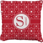 Atomic Orbit Faux-Linen Throw Pillow 16" (Personalized)