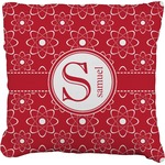 Atomic Orbit Faux-Linen Throw Pillow 18" (Personalized)