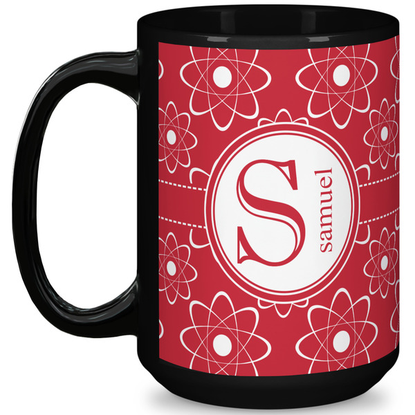 Custom Atomic Orbit 15 Oz Coffee Mug - Black (Personalized)