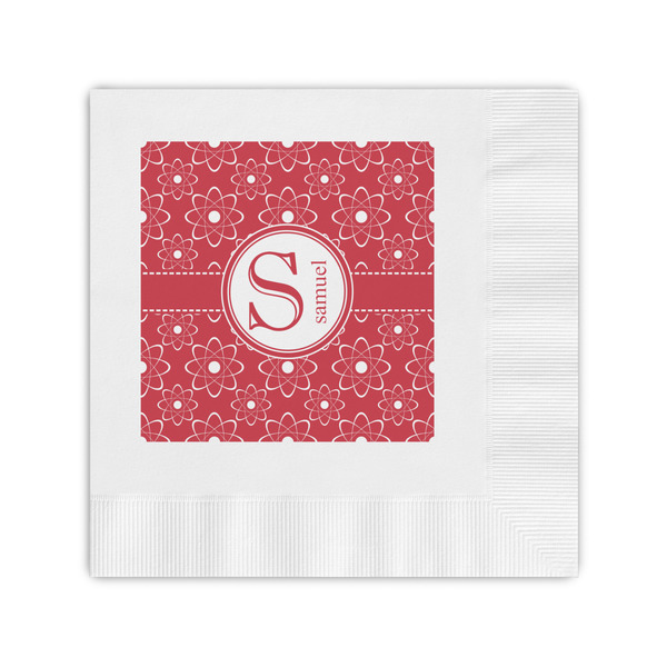 Custom Atomic Orbit Coined Cocktail Napkins (Personalized)