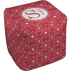 Atomic Orbit Cube Pouf Ottoman - 13" (Personalized)