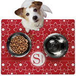 Atomic Orbit Dog Food Mat - Medium w/ Name and Initial