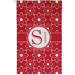 Atomic Orbit Golf Towel - Poly-Cotton Blend - Small w/ Name and Initial