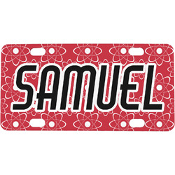 Atomic Orbit Mini / Bicycle License Plate (4 Holes) (Personalized)
