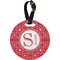 Atomic Orbit Personalized Round Luggage Tag