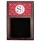 Atomic Orbit Red Mahogany Sticky Note Holder - Flat