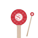 Atomic Orbit 7.5" Round Wooden Stir Sticks - Single Sided (Personalized)